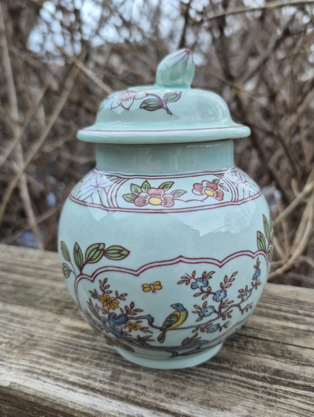 Vintage Adams Calyx Ware Ginger Jar